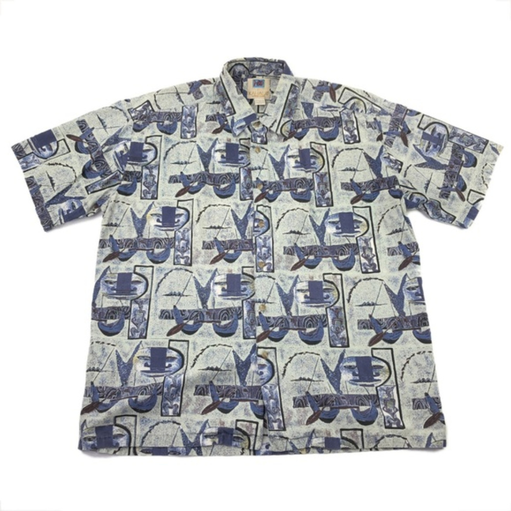Vintage Hawaiian Shirt Mens Large Kahala Avi